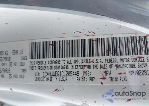 2012 Jeep Wrangler Unlimited Sahara из США, поврежденный, VIN 1C4HJWEG1CL205449